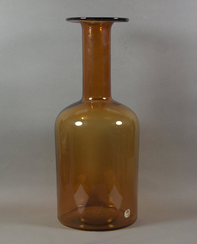 Holmegaard amber glass Gulvvase