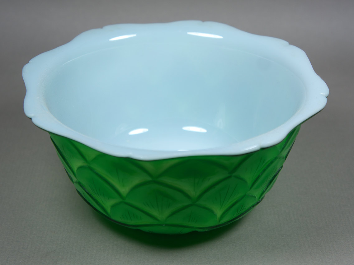 Peking Glass Lotus Bowl interior